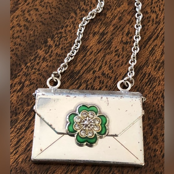 NWT Brighton HEART NOTES inspirational note and envelope necklace - Picture 9 of 14